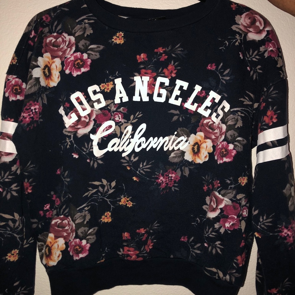 floral Los Angeles sweatshirt